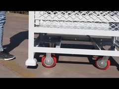 De palletkooi van het draadnetwerk